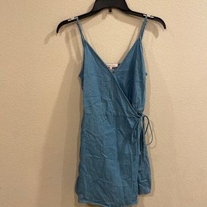 BCBG soft denim romper dress